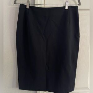 Akris Punto navy blue professional pencil skirt with double zipper back size 8